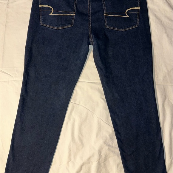 American Eagle Outfitters Women's Stretch Skinny Jeans Size 14 Short - Picture 10 of 11